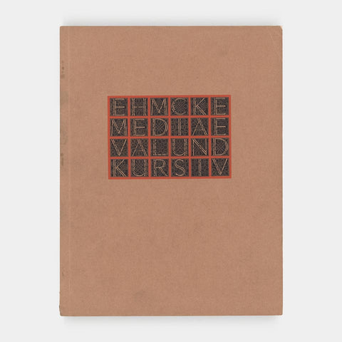 Ehmcke-Mediaeval mit Halbfetter Schrift, Kursiv Initialen und Einfassungen
