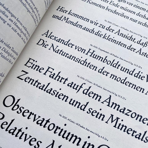 Ehmcke-Mediaeval mit Halbfetter Schrift, Kursiv Initialen und Einfassungen