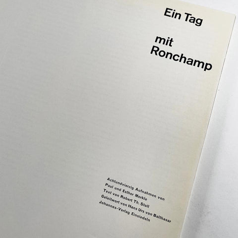 Ein Tag mit Ronchamp (Emil Ruder)