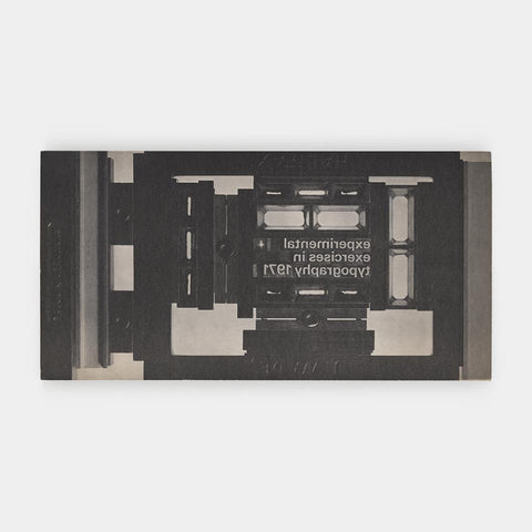 Experimental Exercises in Typography 1971