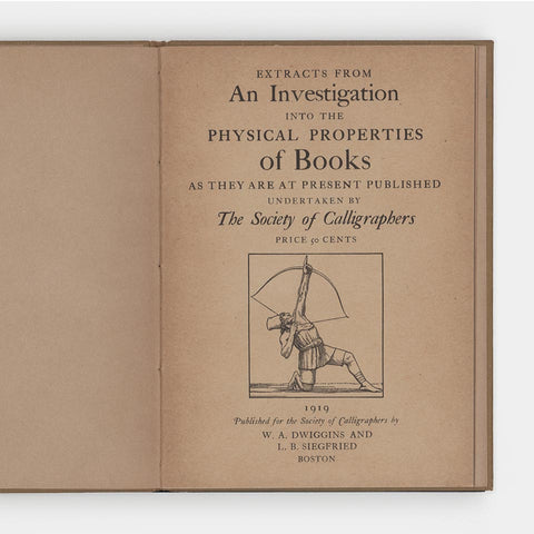 Extracts from an Investigation into the Physical Properties of Books
