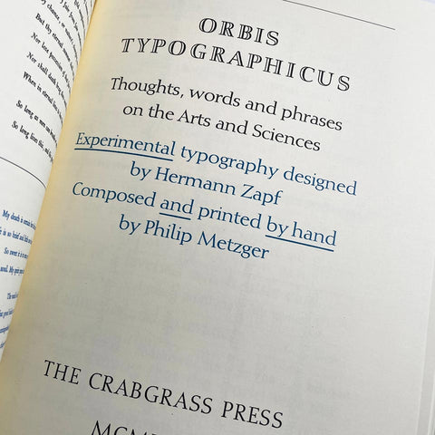 The Fine of Art of Letters: The Work of Hermann Zapf