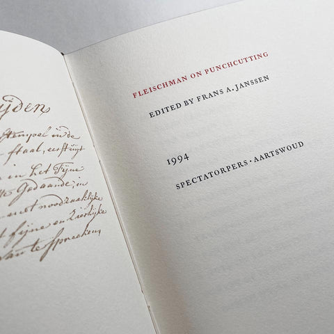 Fleischmann on Punchcutting