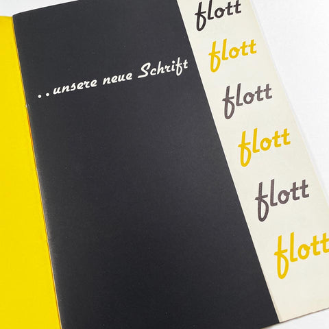 Sie dringt durch . . . unsere neue Schrift: Flott