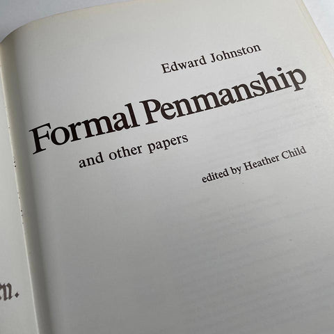 Formal Penmanship and other papers