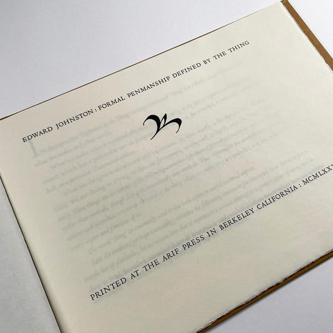 Formal Penmanship Defined by the Thing