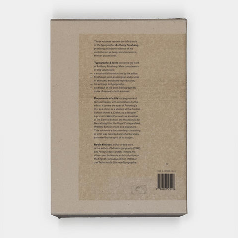 Anthony Froshaug: Typography & texts / Documents of a life