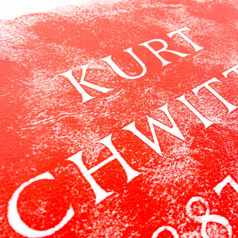 A History of Type Design: Kurt Schwitters, 1887–1948 (Ambleside, England)