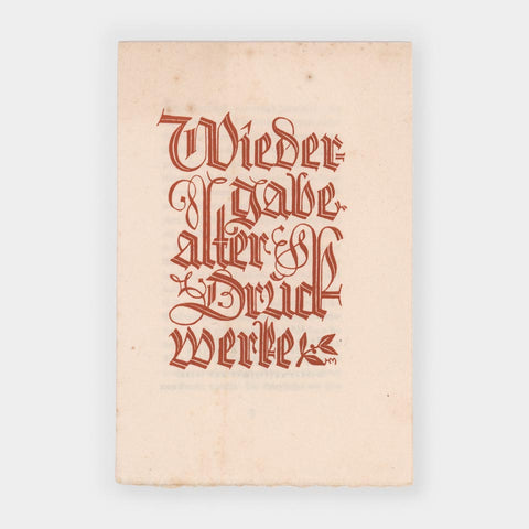 Wiedergabe alter Druckwerke