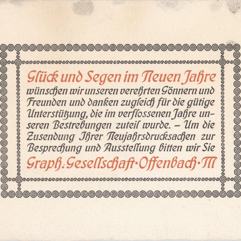 Glück und Segen im Neuen Jahre