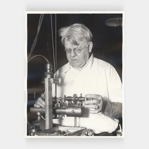 [14 silver print portraits of Frederic W. Goudy]