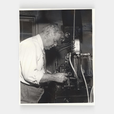 [14 silver print portraits of Frederic W. Goudy]