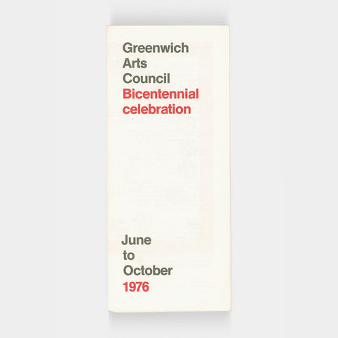 Greenwich Arts Council: Bicentennial celebration (Bradbury Thompson)