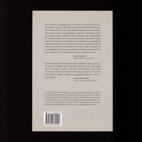 What Our Lettering Needs: The Contribution of Hermann Zapf