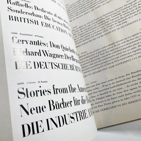 Neuentdeckt: 5 Garnituren Haenel Schrift