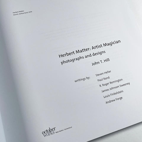 Herbert Matter: Artist Magician