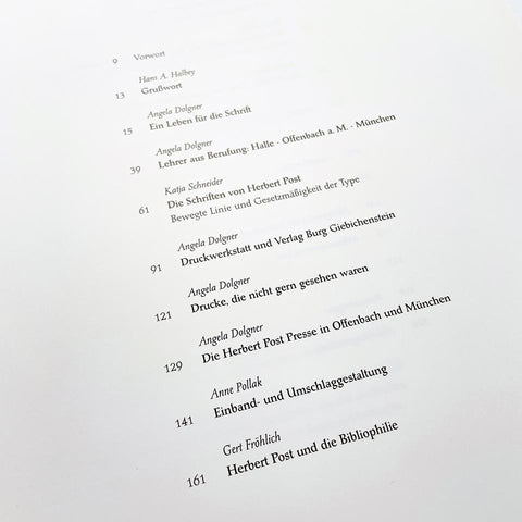 Herbert Post: Schrift, Typographie, Graphik