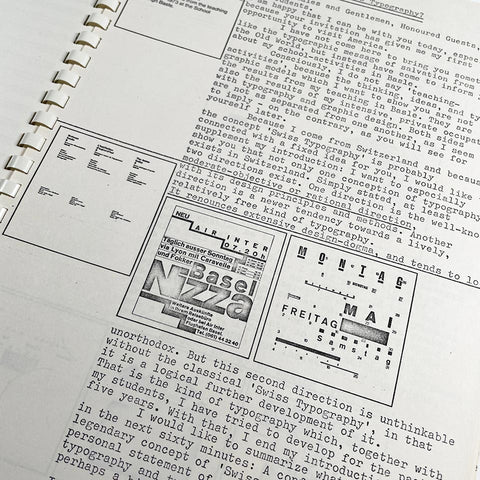 How Can One Make Swiss Typography? (Wolfgang Weingart)