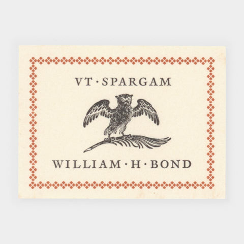 [67 bookplates designed and/or printed at Sun Hill Press]