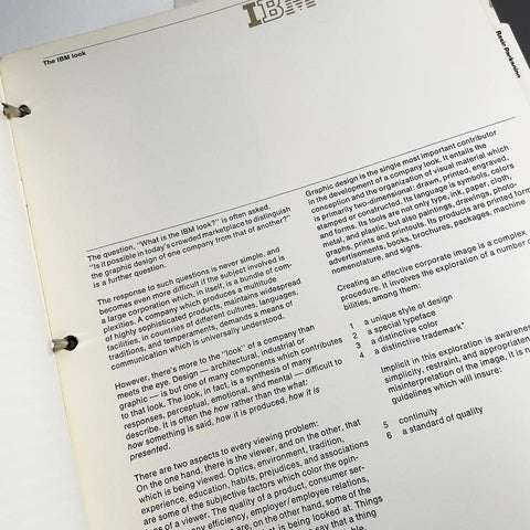 IBM Graphic Design Guide + “Revised Packaging Section”
