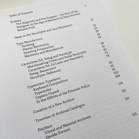 Impact Type: Manufacturing Type for Typewriters in Switzerland, 1941–1997