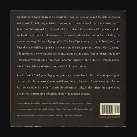 Jan Tschichold: A Life in Typography