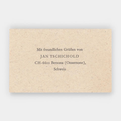[2 small Tschichold items]