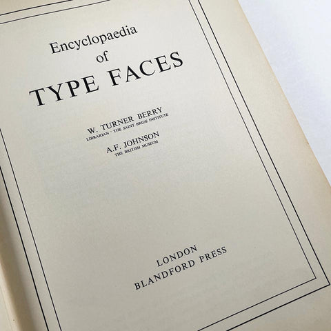 Encyclopaedia of Type Faces (1953)