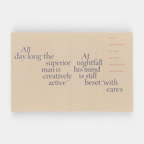 [43 ephemeral pieces designed and/or lettered by Jerry Kelly]