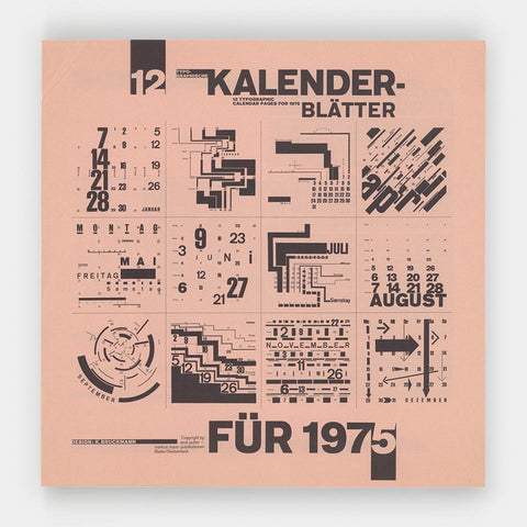 Typografische Kalenderblätter (prospectus)