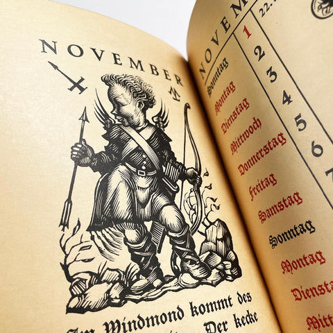 Kalender auf 1931 mit Holzschnitten und Versen von Karl Mahr (Ludwig & Mayer)