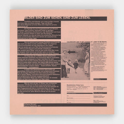 Typografische Kalenderblätter (prospectus)