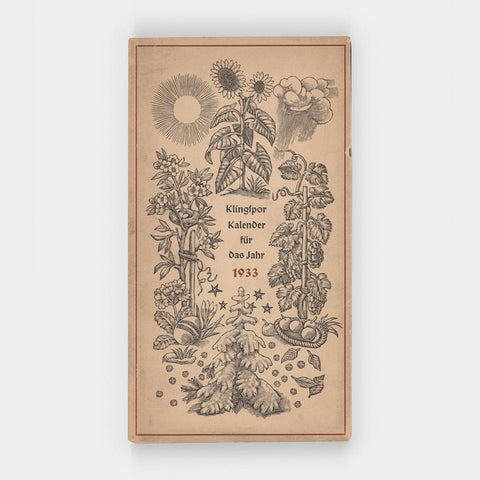 Klingsor Kalender für das Jahr 1933