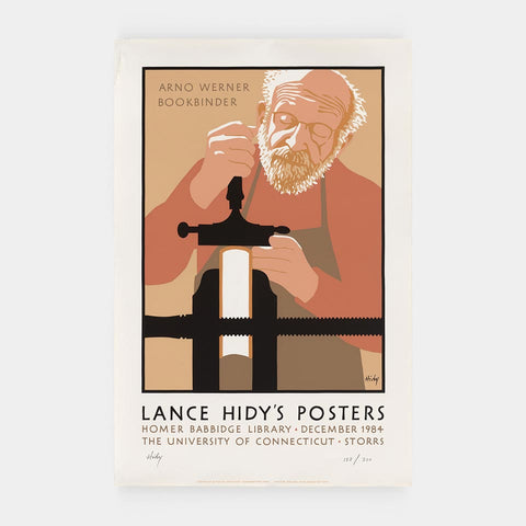 Lance Hidy’s Posters (Arno Werner, Bookbinder)
