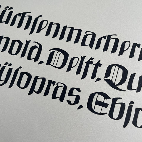 Beispiele Künstlerischer Schrift