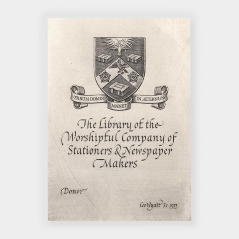 [144 bookplates by Leo Wyatt]