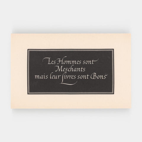 Les Hommes sont Meschants mais leur Livres sont Bons (Leo Wyatt)