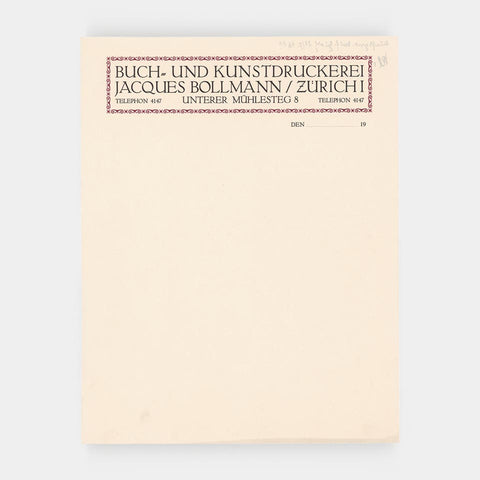 [a letterhead from Jacques Bollmann]
