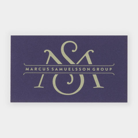 [8 business cards designed by Louise Fili]