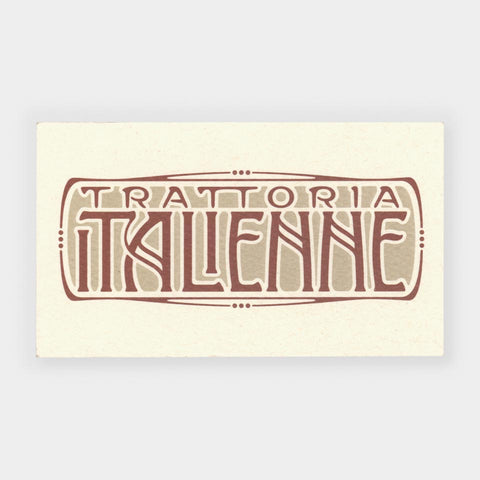 [8 business cards designed by Louise Fili]