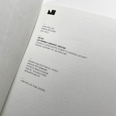 A5/05: Lufthansa and Graphic Design: Visual History of an Airplane