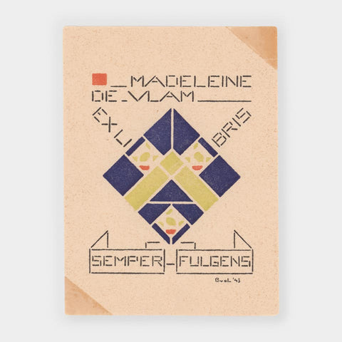 Madeleine de Vlam: Ex libris (Bart van der Leck)