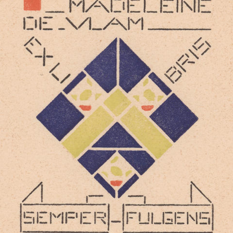 Madeleine de Vlam: Ex libris (Bart van der Leck)
