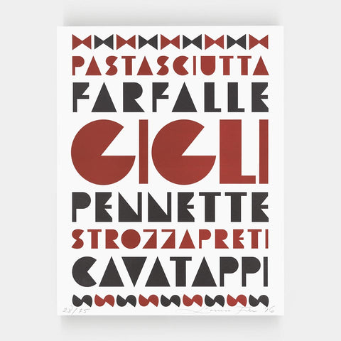 [4 of Louise Fili’s Mardell specimen posters]