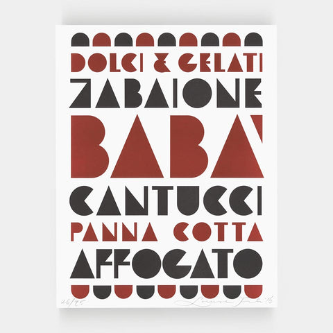 [4 of Louise Fili’s Mardell specimen posters]