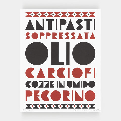 [4 of Louise Fili’s Mardell specimen posters]