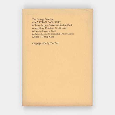 A Martian Passport (Charles Bigelow and Jack Stauffacher [maybe])