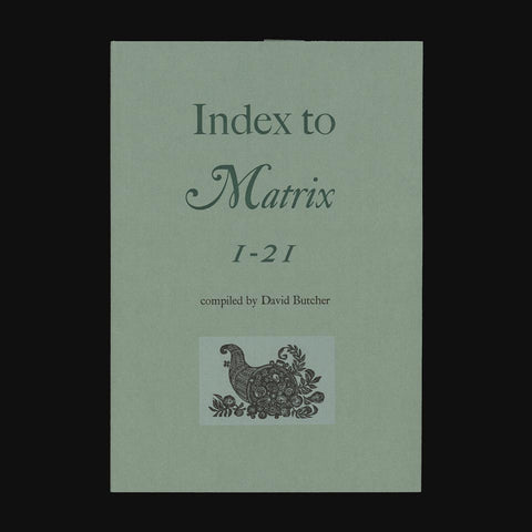Index to Matrix 1–21