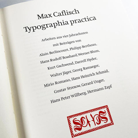 Max Caflisch: Typographia practica