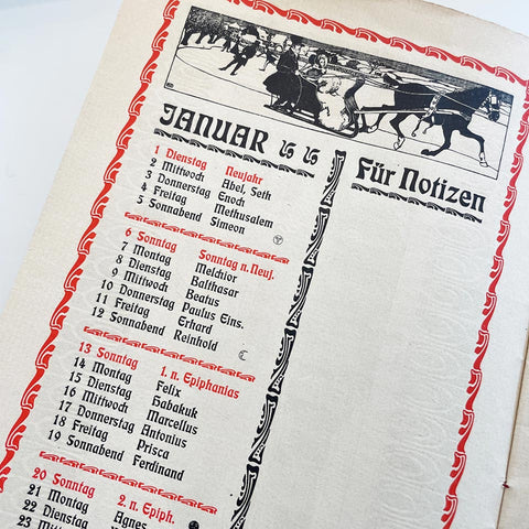 Merkbuch für das Jahr 1901